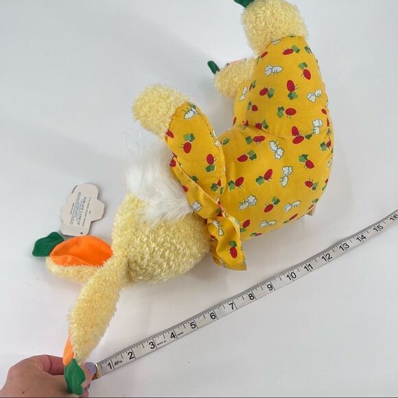 NWT Vintage KellyToy Easter Rabbit Bunny Plush Stuffed stuffie carrots 1997 - Picture 4 of 10